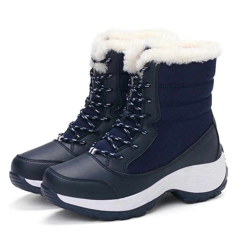 Botas de Inverno Antiderrapante Pele quente