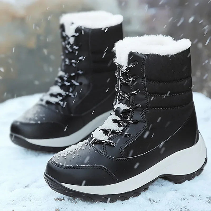 Botas de Inverno Antiderrapante Pele quente