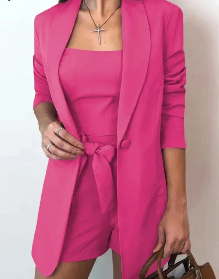 Blazer Casual Feminino Conjunto duas peças