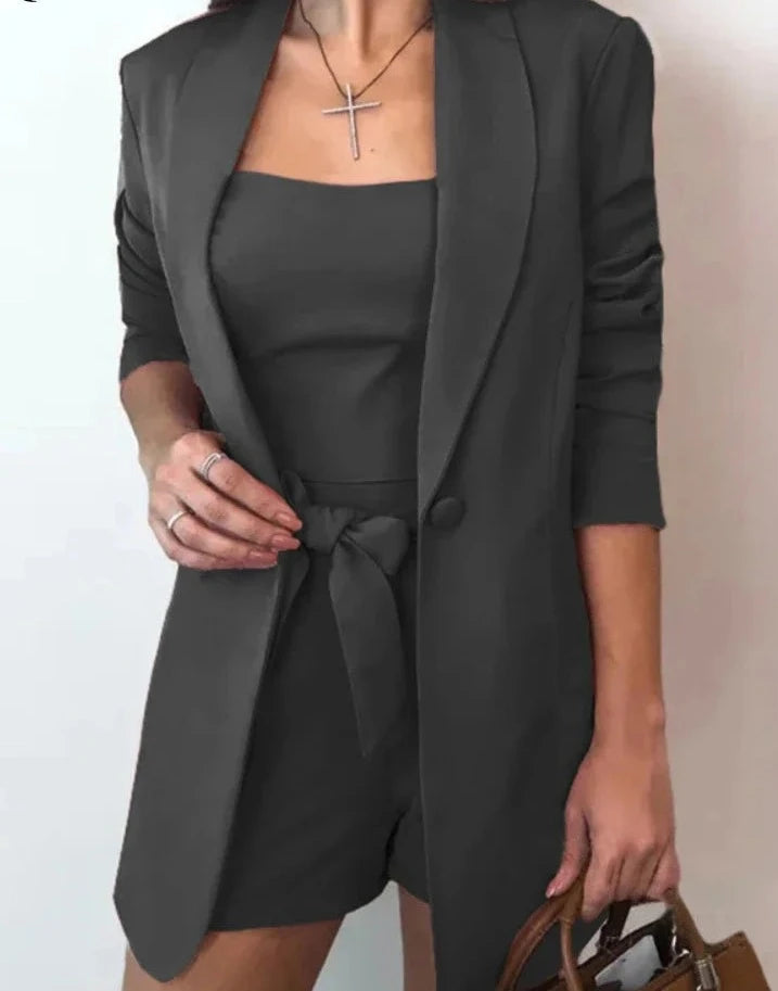 Blazer Casual Feminino Conjunto duas peças