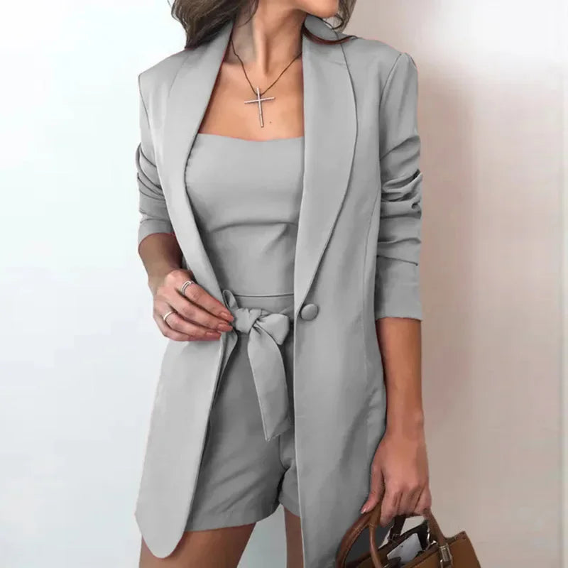 Blazer Casual Feminino Conjunto duas peças