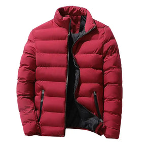 Jaqueta Masculina de Puffer Grosso com capuz