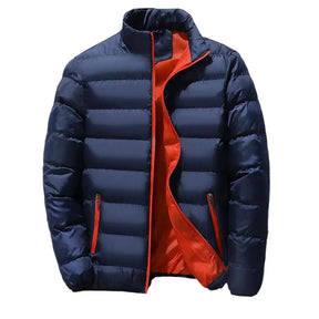 Jaqueta Masculina de Puffer Grosso com capuz