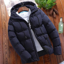 Jaqueta Puffer de Capuz Grosso Masculina