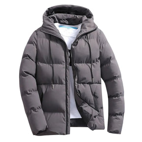 Jaqueta Puffer de Capuz Grosso Masculina