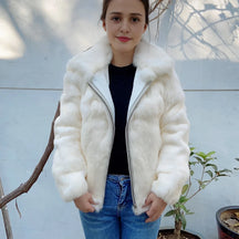 Casaco de Frio Rabbit Fur Coat Inverno