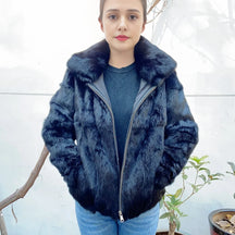 Casaco de Frio Rabbit Fur Coat Inverno