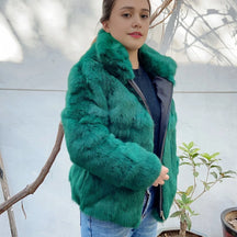 Casaco de Frio Rabbit Fur Coat Inverno