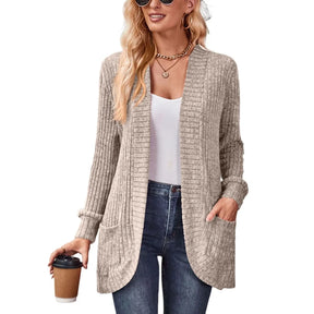 Casaco Cardigan Feminino em Tricô