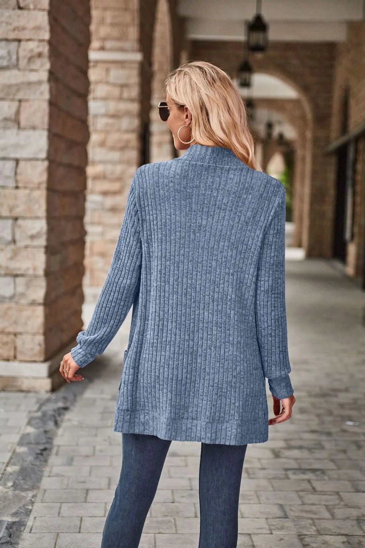 Casaco Cardigan Feminino em Tricô