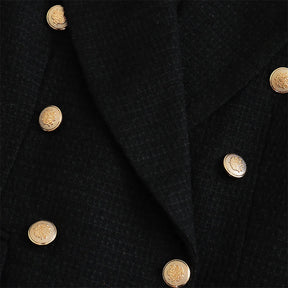 Blazer Feminino Preto Tweed Carol Sampaio