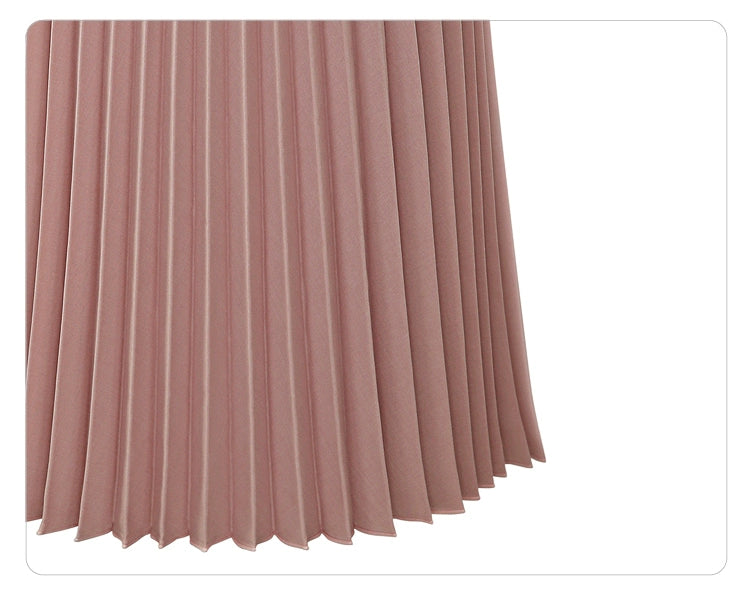 Saia Midi de Chiffon Plissada