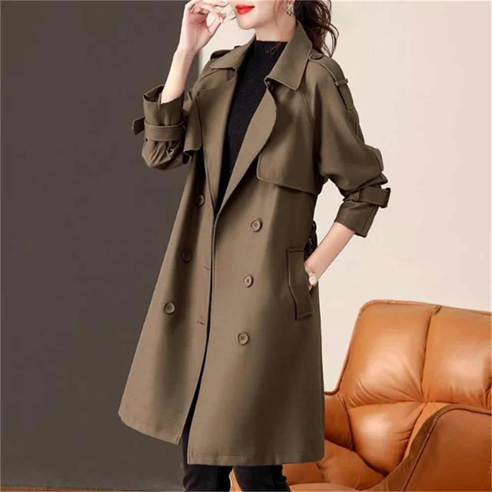 Casaco Britanico Trench Coat feminino